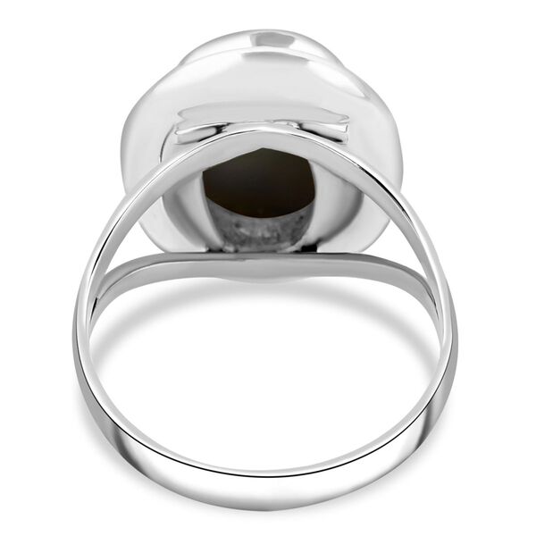 Royal Bali Kollektion- Blauer Mabe Perle Ring image number 4