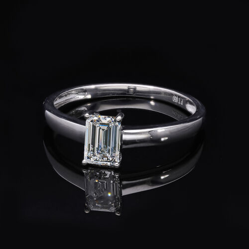 LUXURIANT DIAMOND- IGI zertifizierter VS-E Labor Diamant Ring in 950 Platin- 1 ct. image number 3