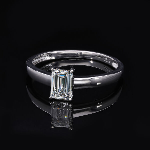 LUXURIANT IGI zertifizierter VS-E Labor Diamant Ring in 950 Platin- 1 ct. image number 3