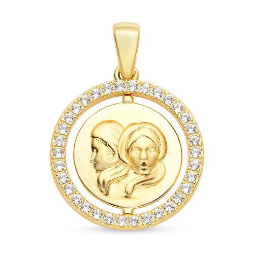 Weißer Zirkon Zwilling-Anhänger - 0,64 ct. image number 0