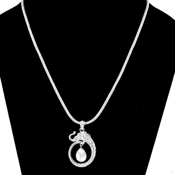 Moissanit Halskette ca. 50 cm 925 Silber ca. 1,34 ct. image number 3