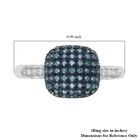 Blauer Diamant-Ring, 925 Silber platiniert  ca. 0,50 ct image number 5