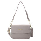 SENCILLEZ - 100% echte Leder Umh&auml;ngetasche f&uuml;r Damen, Gr&ouml;&szlig;e 22x6x14 cm, Hellgrau