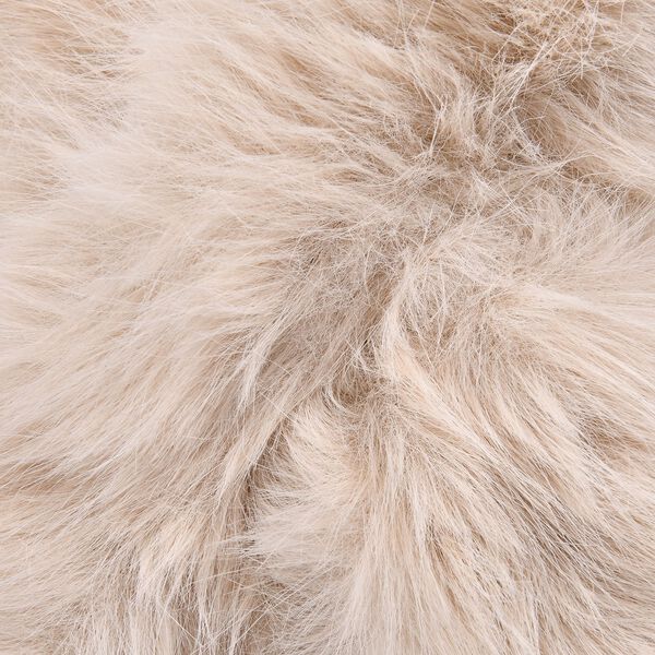 Damen Winterschal aus Kunstfell, Beige image number 2