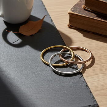 Flexibles, dreifarbiges Wickelarmband-Trio