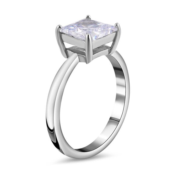 Wei&szlig;er Zirkonia Schmuckset Reiner Edelstahl image number 5