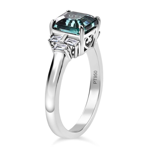 RHAPSODY AAAA Pirineu Lagunen Turmalin und VS Diamant Ring in 950 Platin - 2,72 ct. image number 5