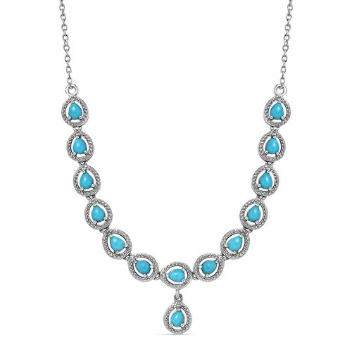 AA Sleeping Beauty Türkis Halskette - 2,52 ct. image number 0