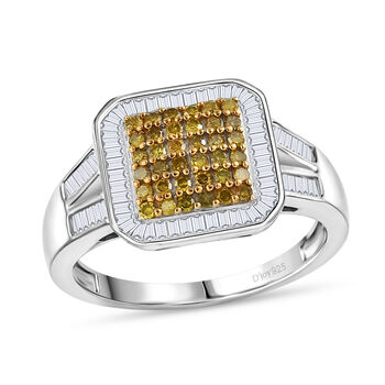 D'Joy gelber und wei&szlig;er Diamant Ring - 1 ct.