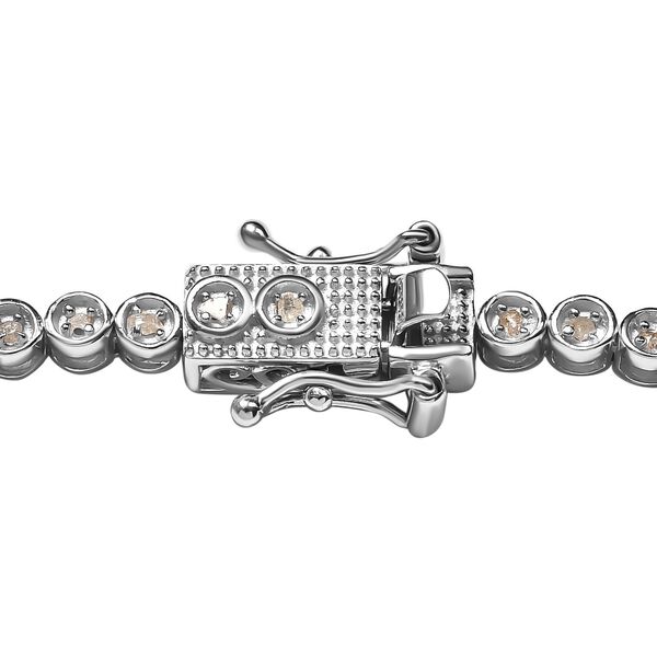 Diamant Armband, ca. 19 cm, 925 Silber platiniert ca. 0.50 ct image number 4