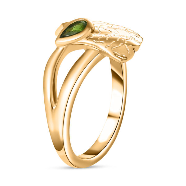 GP Italian Garden Kollektion- AA Natürlicher Chromdiopsid und Kanchanaburi blauer Saphir-Ring - 0,26 ct. image number 5