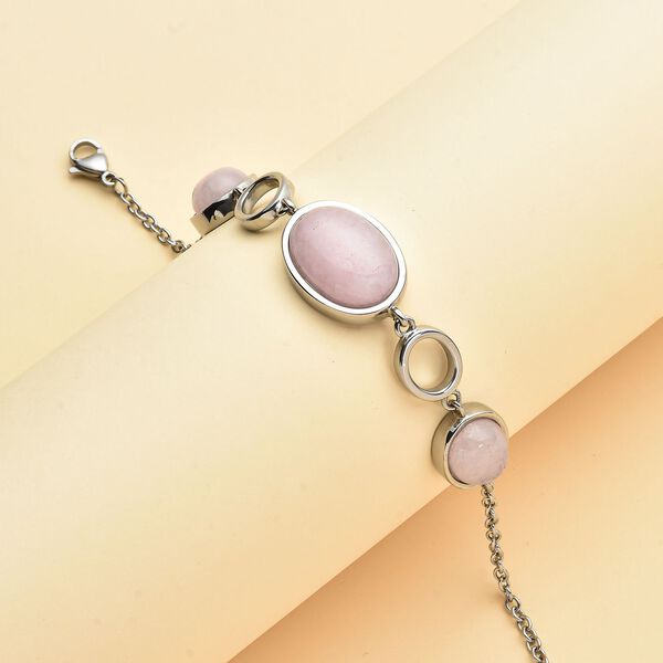 Rosenquarz-Armband in Silberton, 20,00 ct. image number 2