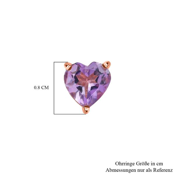 AA Rose De France Amethyst Ohrringe - 2,20 ct. image number 5