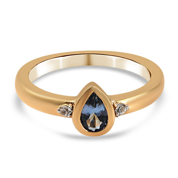 2er-Set, Tansanit und Zirkon Ring und Anh&auml;nger in Silber image number 5