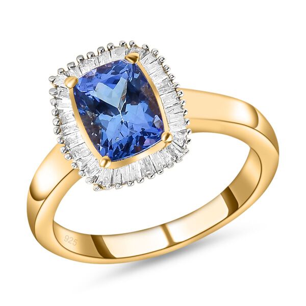 Tansanit und Diamant Ring - 1,88 ct. image number 4
