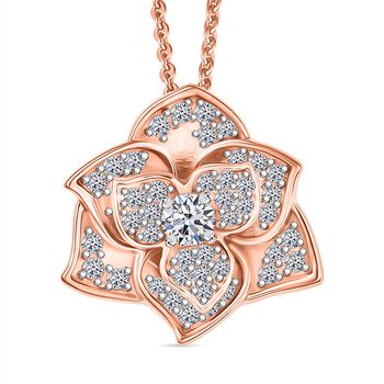 LUXURIANT SI-GH Labor Diamant Anh&auml;nger mit 45cm Kette - 0,50 ct.