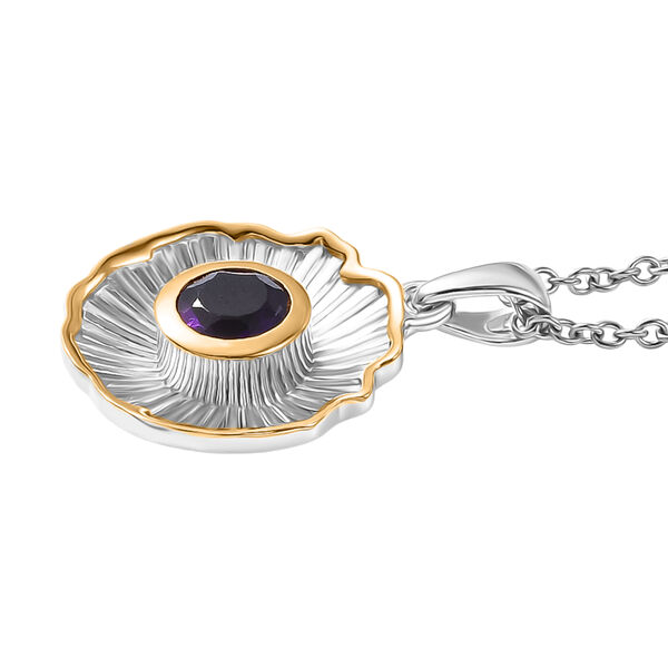 EverTrue afrikanischer Amethyst Anh&auml;nger mit 50cm Kette - 0,75 ct. image number 3