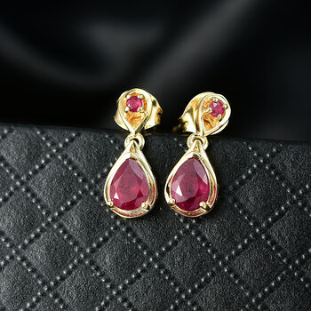 D'Joy afrikanische Rubin Ohrringe - 2,18 ct.