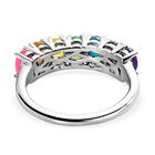 Mehrfarbiger Opal-Ring, 925 Silber platiniert  ca. 1,11 ct image number 5