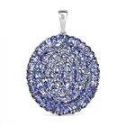 Tansanit-Anhänger, 925 Silber platiniert ca. 19.98 ct