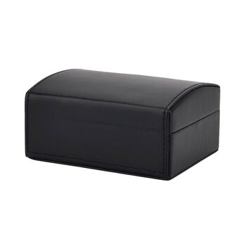 PU-Schmuckk&auml;stchen, 12x9,5x6,5cm, Schwarz