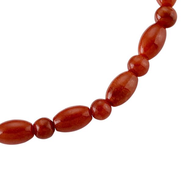 Rote Jade Armband Flexibles (ca. 18-19 cm) ca. 45,00 ct. image number 3