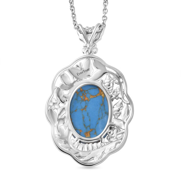 EVER TRUE AA Blauer Mojave T&uuml;rkis Schmuckset ca. 50 cm ca. 11.15 ct image number 4