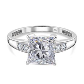 LUSTRO STELLA - Weißer Zirkonia Ring - 4,62 ct. LUSTRO STELLA - Weißer Zirkonia Ring - 4,62 ct.