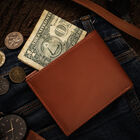 Geldbörse aus echtem Leder mit RFID Schutz, Braun image number 1