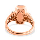 AA rosa Opal und Zirkon Ring - 3,64 ct. image number 5