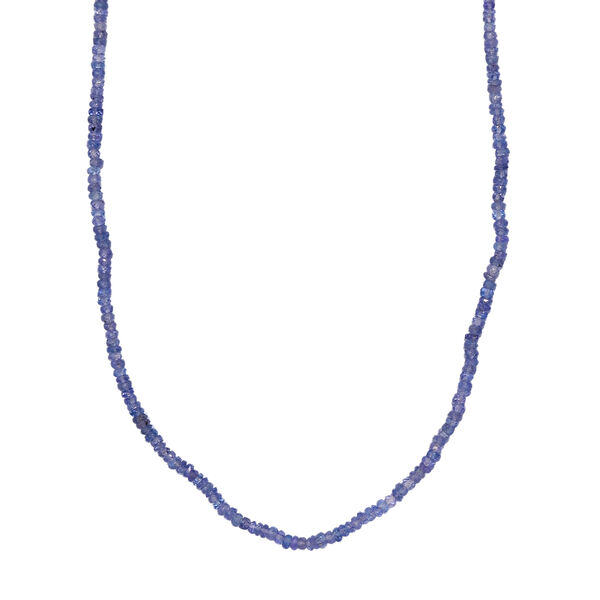 Tansanit Halskette, 45 cm - 40 ct.