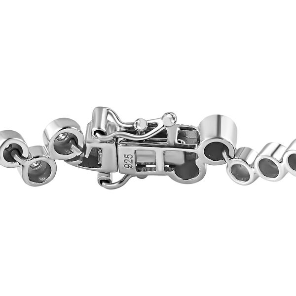 Moissanit Armband ca. 19 cm 925 Silber rhodiniert ca. 1,19 ct. image number 4