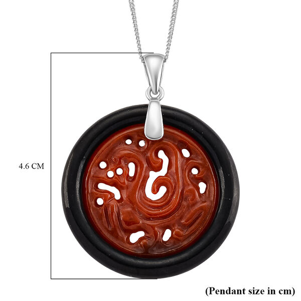 Burmesischer Rote Jadeit Jade Schmuckset ca. 45 cm 925 Silber Rhodiniert ca. 23.00 ct image number 6