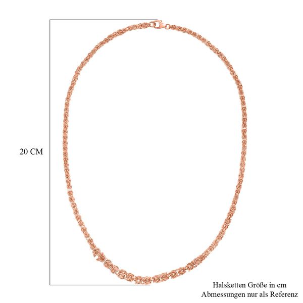 Handgefertigte Verlaufs K&ouml;nigskette ca. 50 cm, 925 Silber 750 Ros&eacute;gold Vermeil ca. 25,86g image number 7