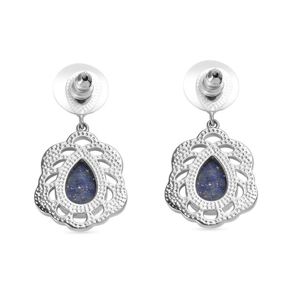 Lapislazuli Ohrringe 316L Edelstahl ca. 14.38 ct image number 5