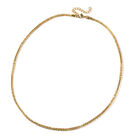 Schlichte Halskette, ca. 60+5 cm, Edelstahl, IP-Plating golden image number 0