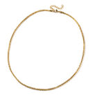 Schlichte Halskette, ca. 60+5 cm, Edelstahl, IP-Plating golden