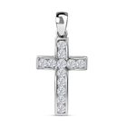 Lustro Stella Weißer Zirkonia Anhänger 925 Silber rhodiniert