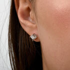 Weiße Diamant-Ohrringe in 417 Weißgold - 1 ct. image number 2