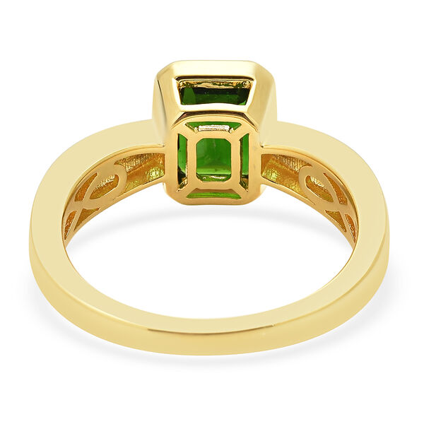 Natürlicher Chromdiopsid-Ring, 925 Silber vergoldet  ca. 1,88 ct image number 6