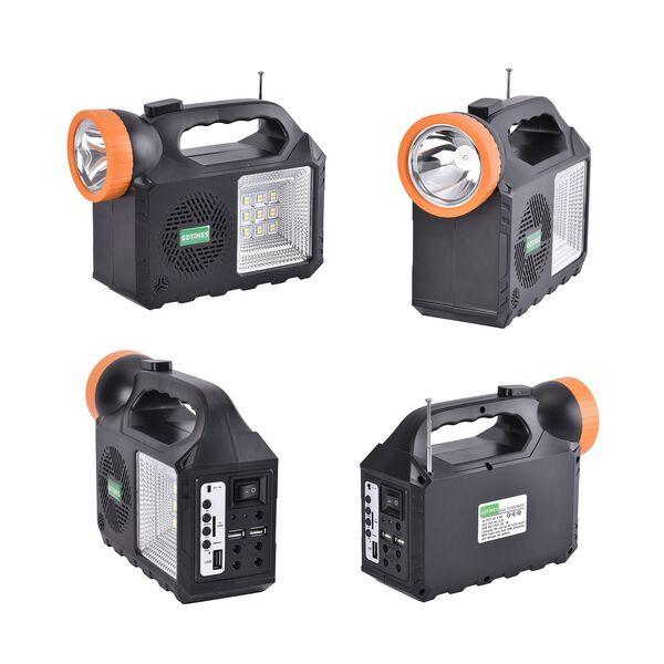 Multifunktionale Solar-Taschenlampe, 21,5x8x16,5cm, Schwarz image number 7