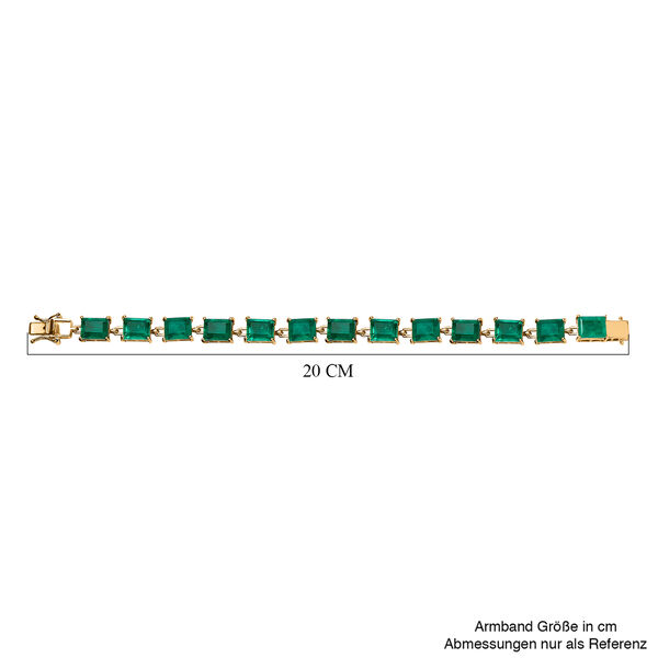 Smaragd Triplett Quarz Armband, 19 cm - 37,78 ct. image number 5