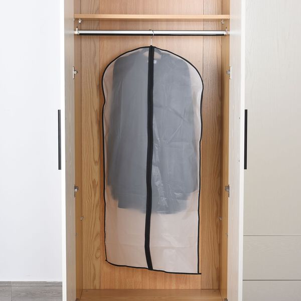 5er-Set staubdichter Kleidersack mit Reißverschlusstaschen für Kleidung, Größe 61x122 cm image number 1
