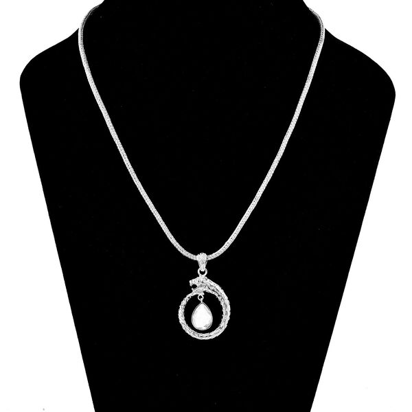 Moissanit Halskette ca. 50 cm 925 Silber ca. 1,34 ct. image number 3