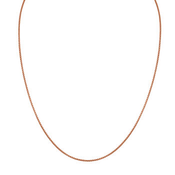 Italienische Venezianerkette, ca. 50 cm, 925 Silber ros&eacute;vergoldet