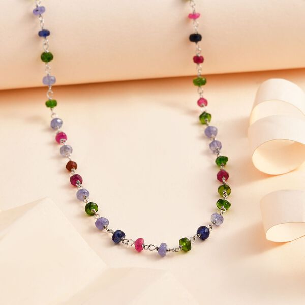 Bouquet Multi-Edelstein-Halskette image number 2