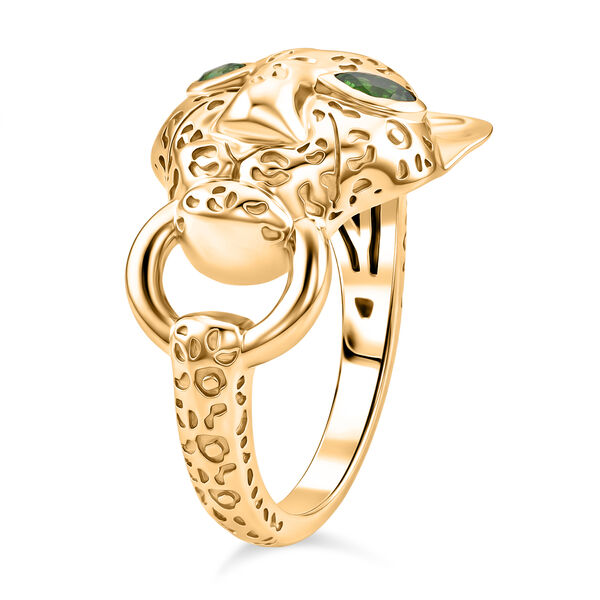 EVER TRUE Nat&uuml;rlicher Chromdiopsid Ring Nickelfreies Messing (Gr&ouml;&szlig;e 17.00) ca. 0,19 ct image number 4