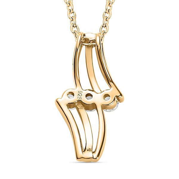 EF Moissanit Anhänger mit 20cm Kette - 0,69 ct. image number 6