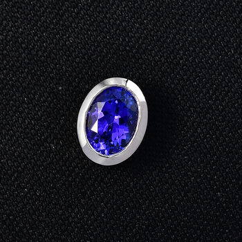 RHAPSODY AAAA Ovalschliff Tansanit Anh&auml;nger in 950 Platin - 1,20 ct.