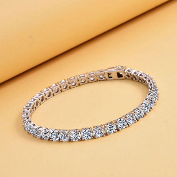 Moissanit Armband, 19 cm - 15,89 ct. image number 3